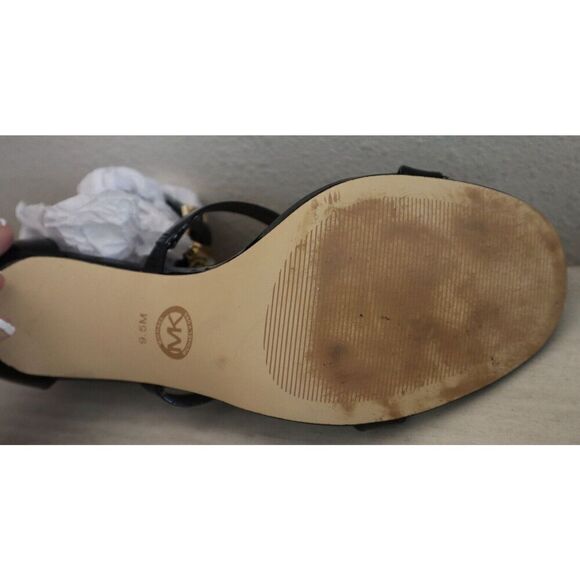 Michael Kors Women's Sz 9.5M Black Koda Ankle Strap Dress Sandals - Picture 10 of 14